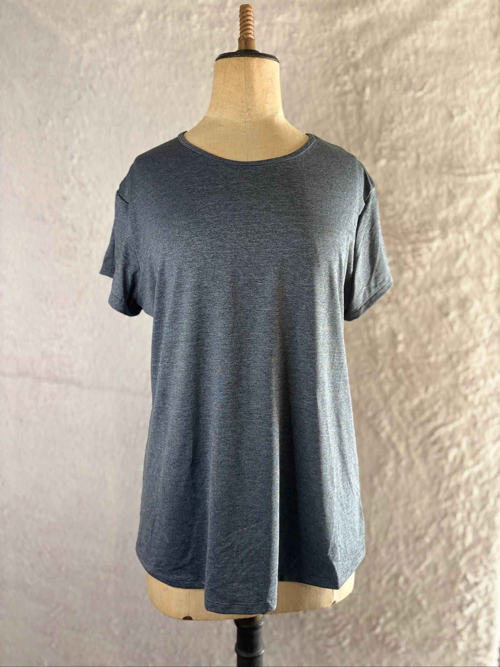 T-shirt de sport gris chiné femme T.L/XL